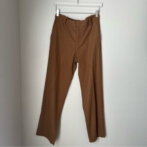 Vince Brown Straight Leg Wool Trousers New with Tags Size 6 Office Work